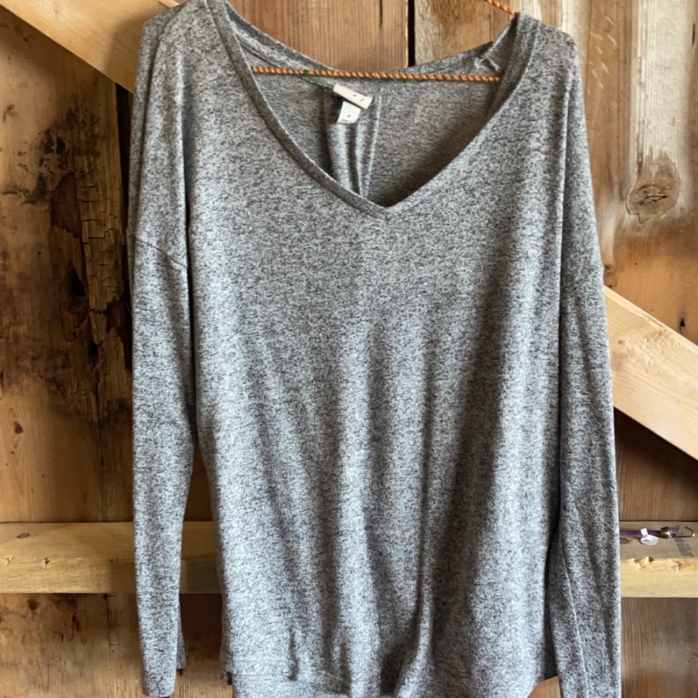 Gray light weight sweater